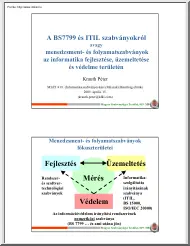 A BS7799 és ITIL szabványokról
