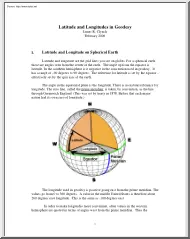 James R. Clynch - Latitude and Longitudes in Geodesy