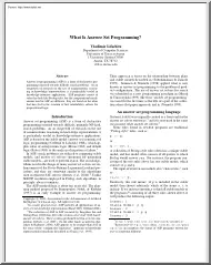 Vladimir Lifschitz - What Is Answer Set Programming