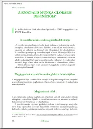 A szociális munka globális definíciója