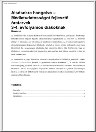 Alsósokra hangolva, Médiatudatosságot fejlesztő óratervek