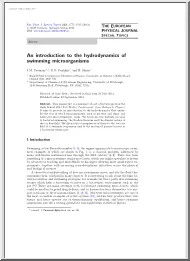 An introduction to the hydrodynamics of swimming microorganisms