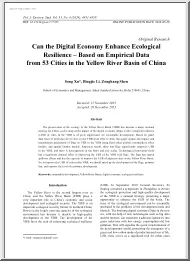 Can the Digital Economy Enhance Ecological Resilience, Based on Empirical Data from 53 Cities in the Yellow River Basin of China
