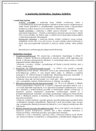 A marketing kialakulása, fogalma, fejlődése