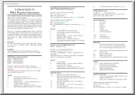 Perl Regular Expressions quick guide