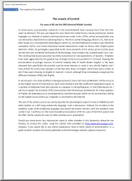 The Vowels of Cornish