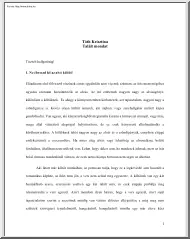 Tóth Krisztina - Talált mondat