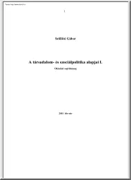 Szöllősi Gábor - A társadalom- és szociálpolitika alapjai I.