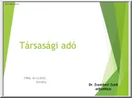 Dr. Zsombori Zsolt - Társasági adó