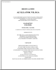 Brehm Alfréd - Az állatok világa I